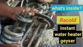 whats inside in Racold water heater geyser [upl. by Macnair219]