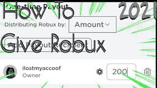 How To Giveaway Robux Using Group Funds In Roblox2021 [upl. by Nirroc]