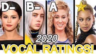 FEMALE SINGERS  quotVOCAL RATINGS 2020 [upl. by Cacilie]