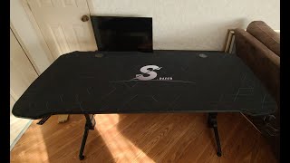 60quot Homall Gaming Desk Review [upl. by Marino]