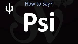 How to Pronounce Psi CORRECTLY  ψ Greek Alphabet Pronunciation [upl. by Aziaf]