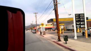 Transvestite in black dress LA truck stop bus [upl. by Nosredneh]