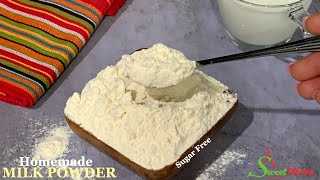 1 INGREDIENT EASY MILK POWDER RECIPE  HOW TO MAKE POWDERED MILK AT HOME [upl. by Ody]