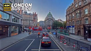 LONDON Bus Ride 🇬🇧  Route 68  Bus journey from Norwood to Euston Station crossing Waterloo Bridge [upl. by Azeel]