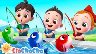 12345 Once I Caught a Fish Alive  Number Song  Kids Songs amp Nursery Rhymes  LiaChaCha [upl. by Neelyt433]