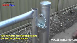 Gate Latch 2 way for round pipe and square [upl. by Oruhtra]