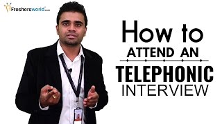 HOW TO ATTEND A TELEPHONIC INTERVIEW FOR FRESHERS  INTERVIEW TIPS [upl. by Ennasus]