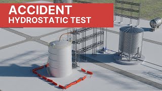 Process Accident  Industrial Accident during Hydrostatic Test 4K [upl. by Ahsoet946]