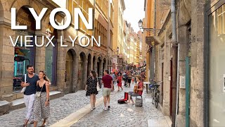 LYON Walking Tour 4K VIEUX LYON [upl. by Polly701]