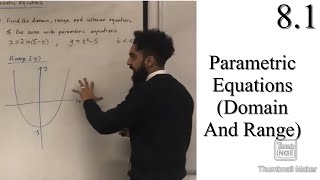 Edexcel A level Maths 81 Parametric Equations Domain and Range [upl. by Aicelef]