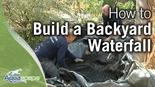 How to Build a Backyard Waterfall [upl. by Marylynne276]