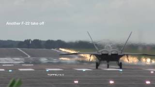 MIG29 VS F22 Raptor breathtaking vertical climb take offs WARNING  LOUD VIDEO [upl. by Rodge]