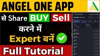 Angel One Online Trading Demo  Angel One app kaise use kare  How to Buy and Sell Shares [upl. by Nimaj]