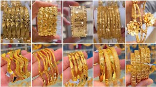 Latest Gold Bangles amp Bracelet designs 2025 [upl. by Rehtse]