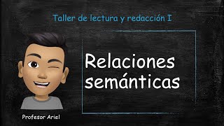 Relaciones semánticas [upl. by Ray]