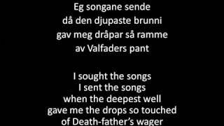 Wardruna  Helvegen Norsk amp English lyrics [upl. by Scoles43]