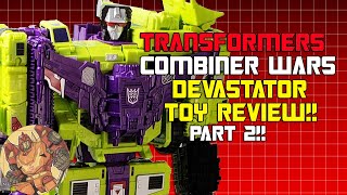 Transformers Combiner Wars Devastator Toy Review Part 2  Now UNITE [upl. by Ayocat]