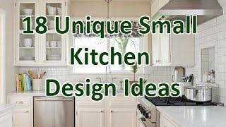 18 Unique Small Kitchen Design Ideas  DecoNatic [upl. by Juster]