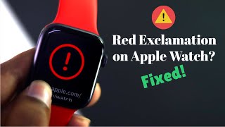 Fixed Apple Watch Crashed Bricked Red Exclamation [upl. by Yraht]