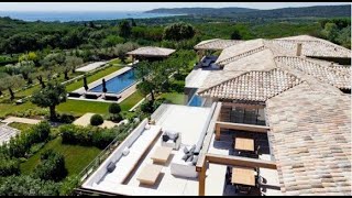 Villa Bellazard sea view villa for rent in Tahiti sainttropez St Tropez House propertyvideo [upl. by Ytsenoh]