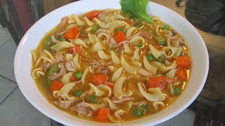 How to make Homemade Chicken Noodle Soup [upl. by Aizatsana]