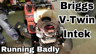 Briggs VTwin Intek Engine Running Badly Fix It [upl. by Rochelle]