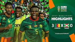 Cameroon 🆚 Burundi  Highlights  TotalEnergiesAFCONQ2023  MD6 Group C [upl. by Yared]