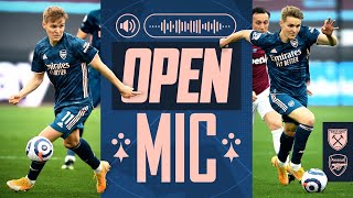 OPEN MIC  Martin Odegaard  West Ham vs Arsenal 33  Compilation [upl. by Otrebmuh579]