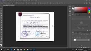 Extraer Firma de Diploma super facil con Photoshop [upl. by Naima]