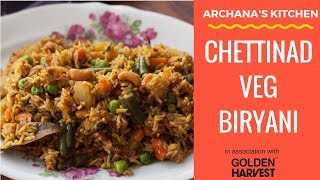 Chettinad Vegetable Biryani  South Indian Biryani Recipes by Archanas Kitchen [upl. by Annauqal]