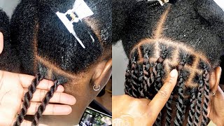 TWIST CLASS Multiple ways to start twist twist from the root Knotless twist  box braids twist [upl. by Ldnek]