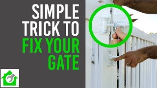 Fix Fence Gate  Quick and Easy [upl. by Wurster]