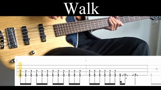 Walk Pantera  Bass Cover With Tabs by Leo Düzey [upl. by Ahsratal]