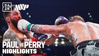 FIGHT HIGHLIGHTS  JAKE PAUL VS MIKE PERRY [upl. by Aitel]