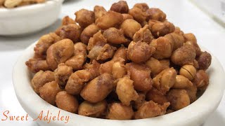 How To Make The Easiest Party Pleasing Coated Peanut Recipe  The Easiest Coated Groundnut Recipe [upl. by Cacie]