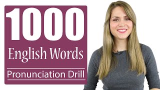 1000 Most Common English Words  Practice British Pronunciation  Vocabulary Drill [upl. by Attelahs868]