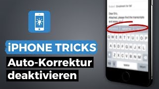 iPhone Auto Korrektur ausschalten und deaktivieren  iPhoneTricksde [upl. by Hicks]