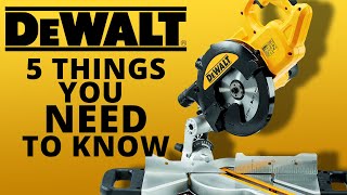 DEWALT DWS774  The Top 5 Things You Need to Know [upl. by Dranek]