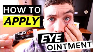 🔴Eye Ointment  How to Apply Eye Ointment Simple [upl. by Marih910]