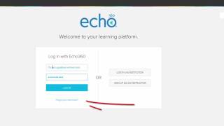 How to Login to your Echo360 Account [upl. by Aynas]