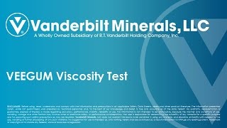 VEEGUM Viscosity Test [upl. by Sy822]