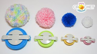 How To Make Pom Poms with Clover Pompom Makers [upl. by Artemisia]