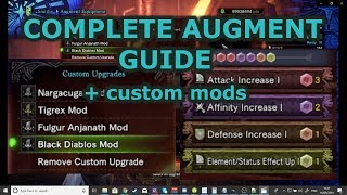 MHW Iceborne  Comprehensive Augment Guide  custom mods and materials required [upl. by Ttereve]