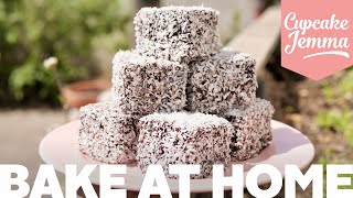 Super Easy Ridiculously Tasty Lamingtons Recipe  Bake at Home  Cupcake Jemma [upl. by Raasch]