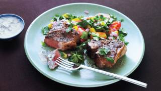 Greek Lamb Chops with Mint Yogurt Sauce Recipe [upl. by Sitoiyanap]