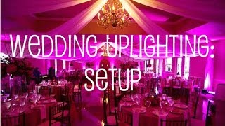 Wedding Uplighting Setup in Banquet Hall [upl. by Murdock]