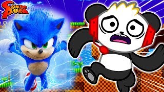 NEW SONIC THE HEDGEHOG Fastest Runner Challenge Lets Play with Combo Panda [upl. by Richela]