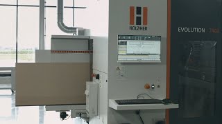 Vertikale CNC Maschinen für die Holzbearbeitung  EVOLUTIONSerie von HOLZHER [upl. by Idihc]