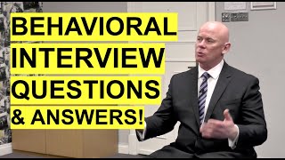 BEHAVIORAL Interview Questions amp Answers How to ANSWER Behavioural Interview Questions [upl. by Wier]