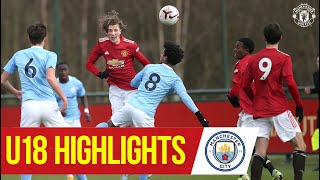 U18 Highlights  Manchester United 42 Manchester City  The Academy [upl. by Ahsiek]